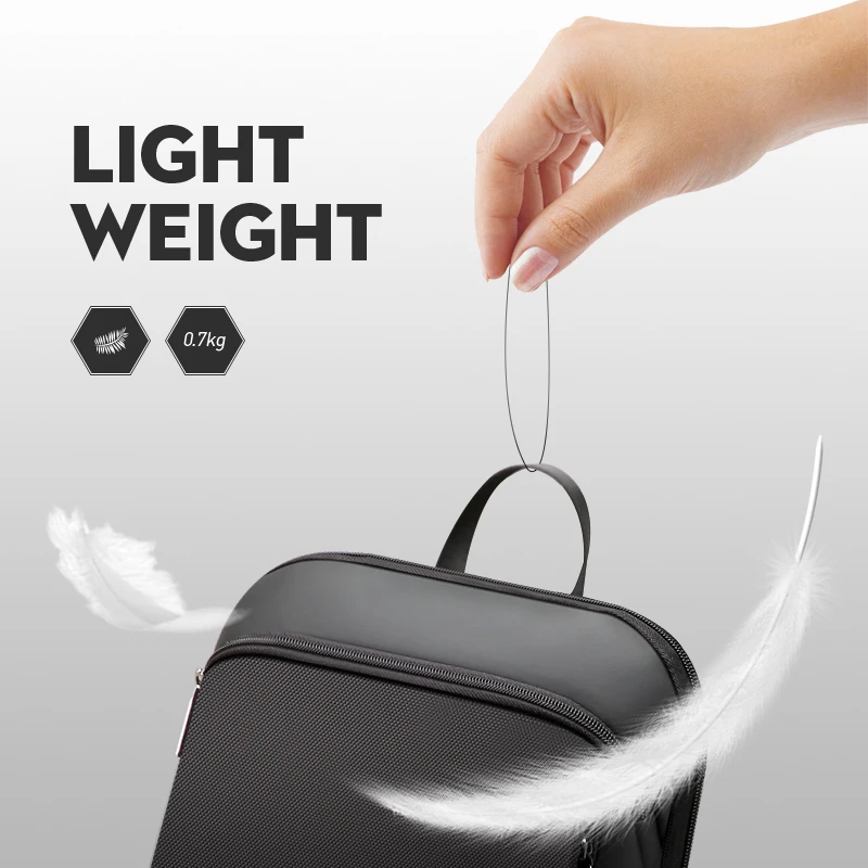  BOPAI Updated Version Super Slim Laptop Backpack USB Charging Port Men Anti Theft Backpack Waterpro