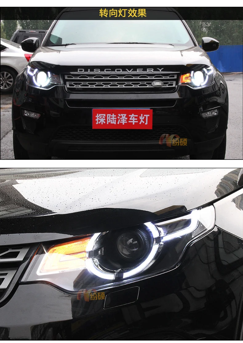 Автомобильный Стайлинг для Land Rover Дискавери Спорт Фары- фары светодиодный DRL Биксеноновые линзы HID автомобильные аксессуары