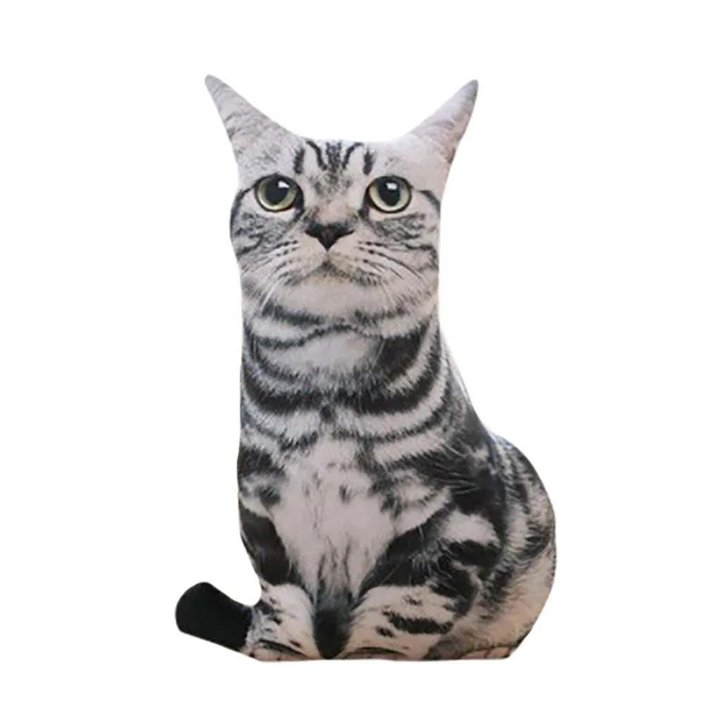 3d подушка для кошки, милая моющаяся короткая плюшевая подушка, украшение дома, мультяшный детский подарок, подушки для дивана# G7