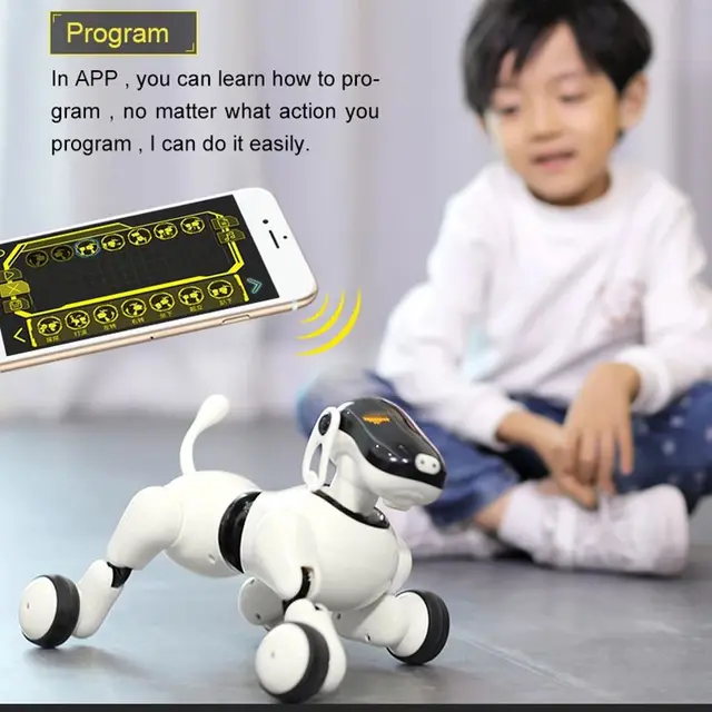 Robot Dog AI Voice &App Controlled AI Interactive Toy Perro Robot Dance Sings Plays Music Touch Motion Control Toys For Children 1