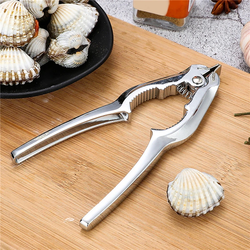 Clams Scallops Clam Clip Zinc Alloy Seafood Automatic Spring Design Food Kitchen Multifunction Open Clamshell | Дом и сад