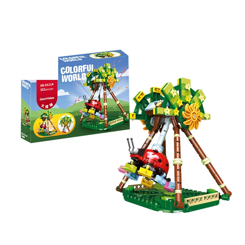 

352pcs Children's building blocks toys Compatible Legoingly city Children's playground big pendulum clock figures Bricks gifts