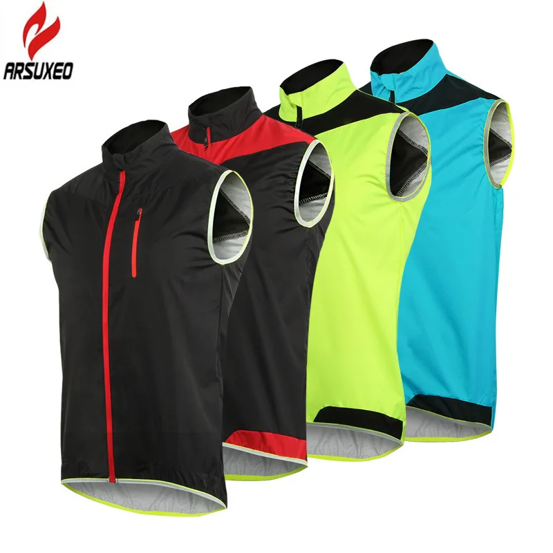 ARSUXEO-Men-Women-Cycling-Vest-Windproof-Waterproof-Running-Vest-MTB-Bike-Bicycle-Reflective-Clothing-Sleeveless-Cycling
