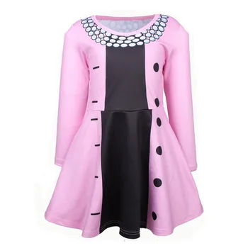 

girls long-sleeved dress children dress up for Birthday Halloween Party princess cartoon Dolls cosplay Costume