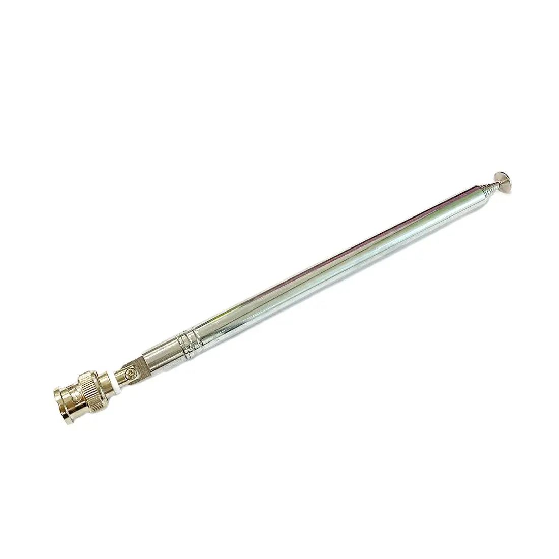 FM Radio Stainless Steel Telescopic Antenna SMA / BNC / F Connector 1.2m Flexible Plug Audio Signal Aerial fm radio antenna telescopic antennas for reciver and transmitter rf transmission and reception retractable tnc connector