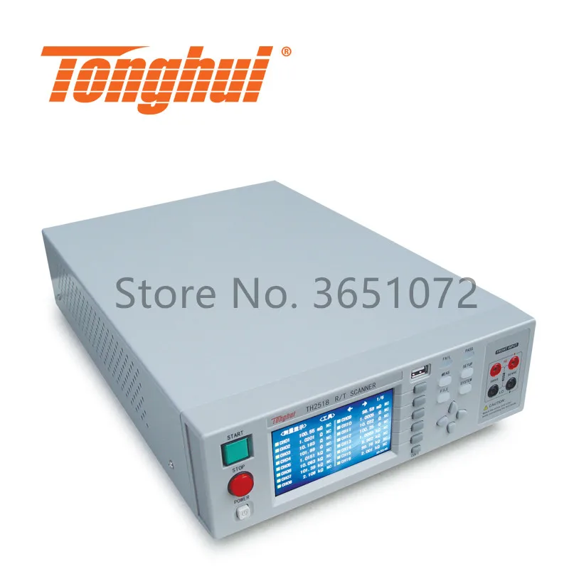 Tonghui TH2518 Многоканальный измеритель сопротивления, диапазон измерения 10uΩ-200kΩ, сканер температуры