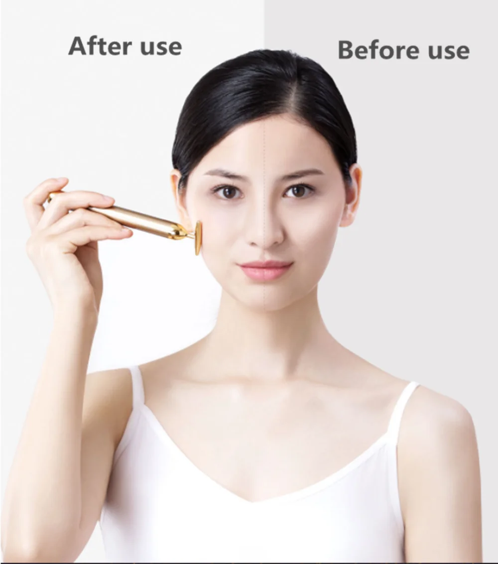 Xiaomi InFace Gold beauty Bar позолоченная Массажная головка ускоряет обмен веществ лифтинг лица устраняет отек спа-инструмент