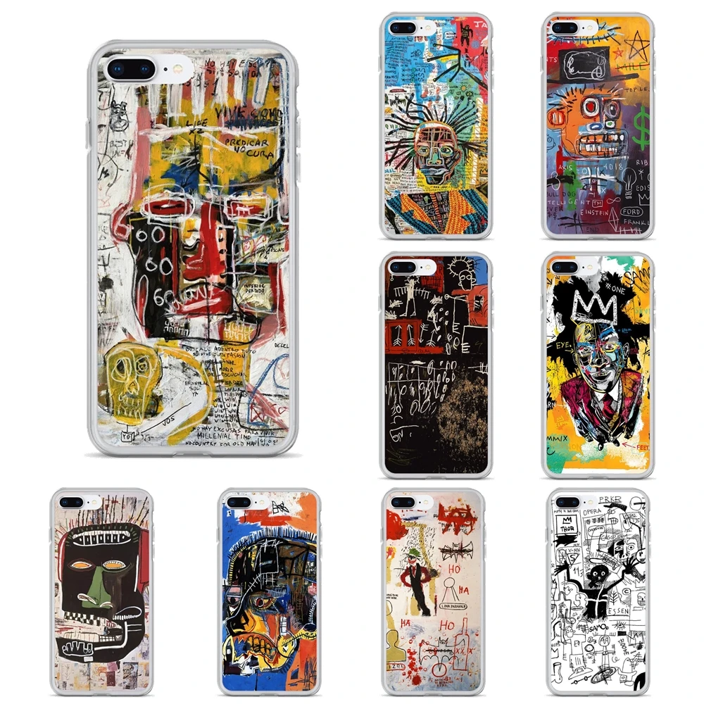 Мягкие прозрачные чехлы для Samsung Galaxy S6 S7 Edge S10 Lite S8 S9 S20 Plus FE Ultra Jean Мишель Basquiat