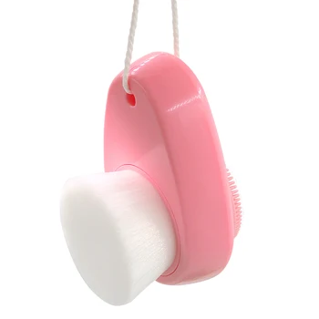 

Mini Portable Double Side Silicone Facial Cleanser Wash Brush Blackhead Removal Face Cleaning Massage Face Wash Product
