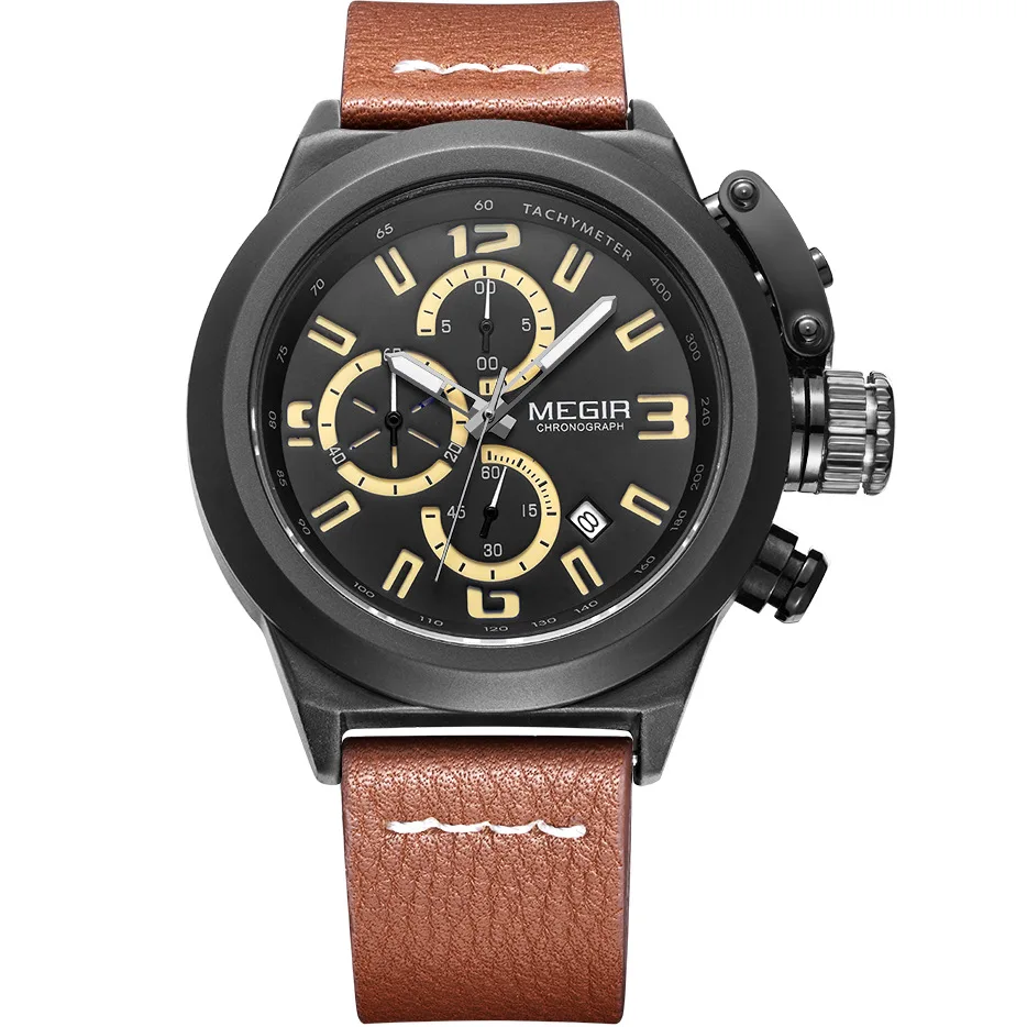 

Natural Detox Gainer Me G Ir MEN'S Watch Three Eye Waterproof Multi-functional Sports MEN'S Watch Quartz Watch 2029G