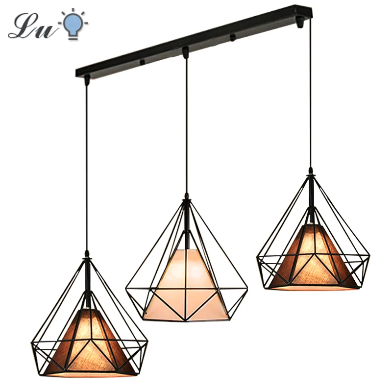 Led Vintage Pendant Lights Living Room Decor Hanging Light Dinning Room ...
