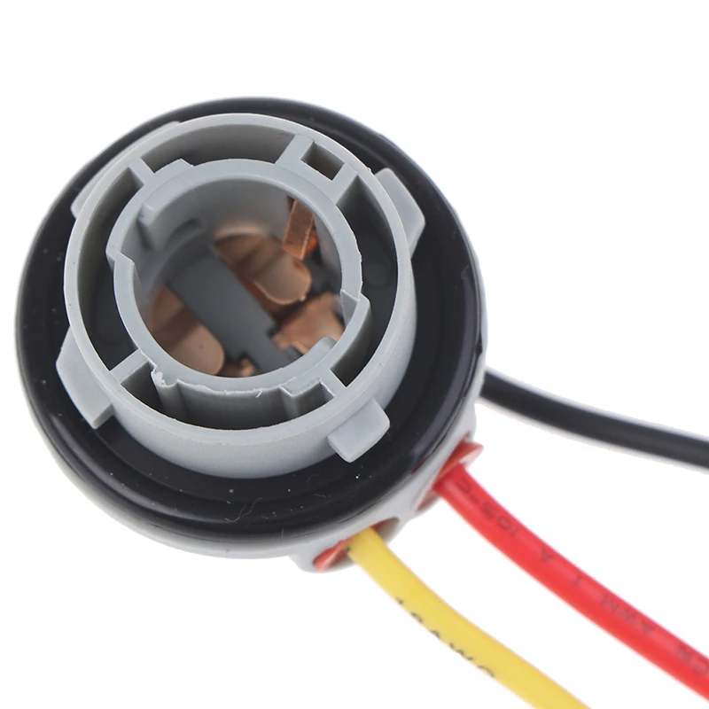 

2pcs 1156 1157 Bulb Socket BAY15D Lamp Holder P21/5W Adapter Base Connector Material is Plastic,Metal,ABS,Nylon