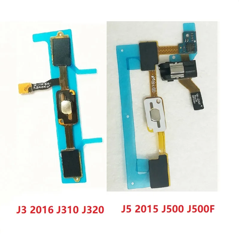 Кнопка домой гибкий кабель + для разъема наушников лента с принтом Jack Samsung Galaxy J3 J310