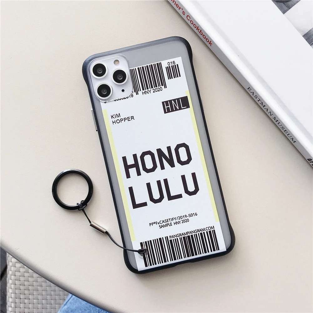 Ins US City Label Bar code Phone Case For iPhone 11 Pro Xs MAX XR X 6 s 7 8 plus Simple letter new York Clear silicon Cover Capa - Цвет: 16