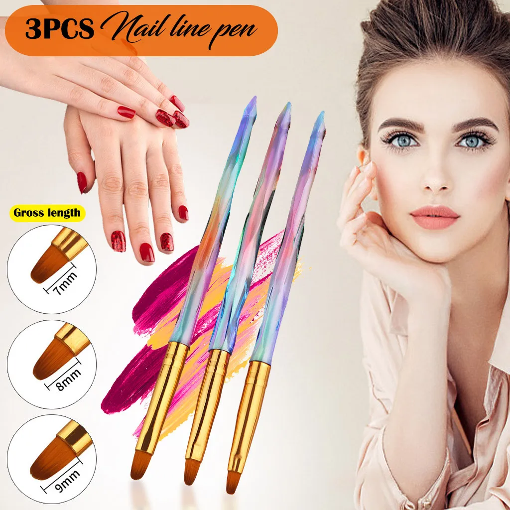 10 шт., ручка для раскрашивания ногтей, кристальная ручка для бисера УФ-гель для дизайна ногтей, лак для рисования, кисти для маникюра, инструмент для дизайна ногтей 11,19