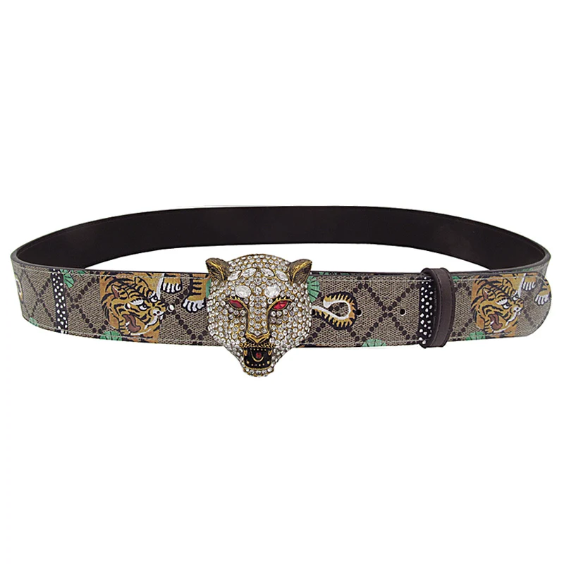 tiger print gucci belt