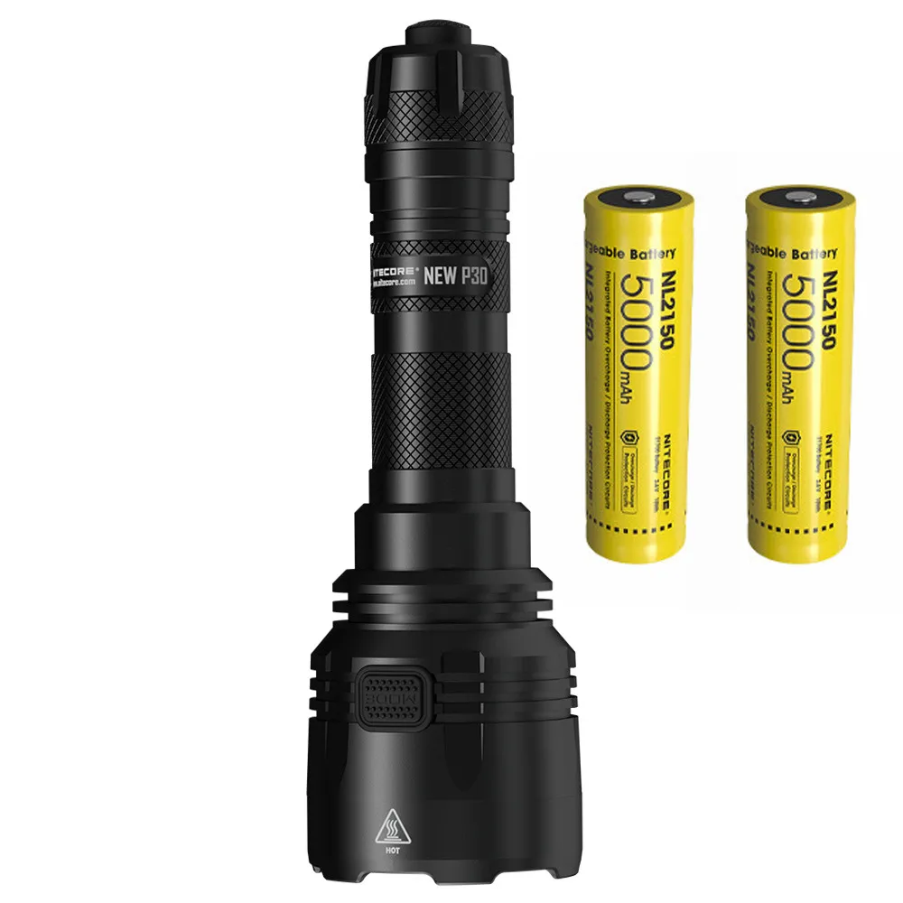 NEW P30 NL2150 x 2 NITECORE, новинка, P30, уличный светильник-вспышка, XP-L, HI V3, Макс., 1000 люмен, длинный луч, 618 м, охотничий фонарь, спортивный светильник - Испускаемый цвет: NEW P30 NL2150 x 2