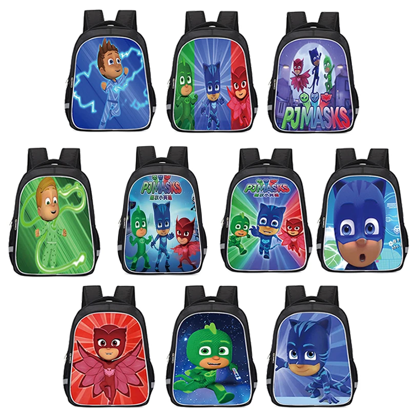 

PJ Masks Original School Backpack Male Cartoon Personality Printing Breathable Student Backpacks Children's Gifts 33cm S83
