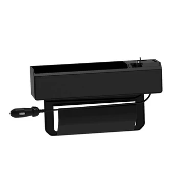 

SUMI-TAP Car Seat Space Organizer Multifunctional Charging Storage Box Car Three USB Stretch Charger Charging Holder