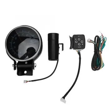 

Auto Modification Tachometer with 3-Color Display Motor Meter Signal Alarm Lamp 12V Digital Tachometer New Arrivals