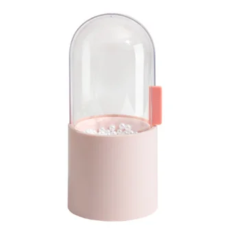 

2020 Makeup Brushes Display Holder Storage bucket Dustproof Box Container Organizer with Plastic Pearl w/ Transparent Lid
