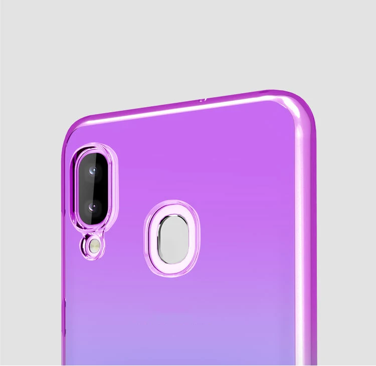 100 шт. Градиент красочный мягкий чехол из tpu для samsung A9S A8S A6S A70 A60 A50 A40 A30 A10 M30 M20 M10 ультратонкая Защитная крышка