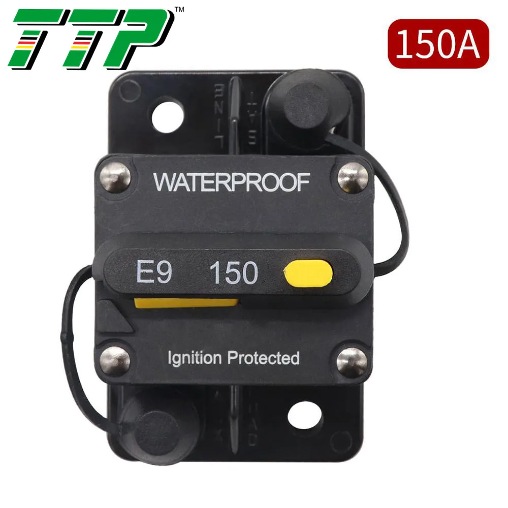 

120A 140A 150A Fuse Reset Car Auto AMP Amplifier Circuit Breaker Automobile Overcurrent Overload Protector for Yacht Motorhome
