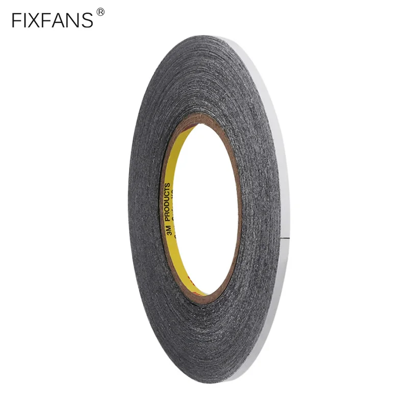 FIXFANS 5 мм x 50 м черный двусторонняя клейкая лента для iPhone iPad samsung мобильного