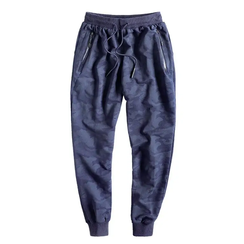 blue pants men Комплект из 2 предметов с толстовкой, мужской спортивный костюм, спортивный костюм для бега, мужской спортивный костюм размера плюс L-8XL, камуфляжная Толстовка+ штаны для 150 кг - Цвет: blue pants men