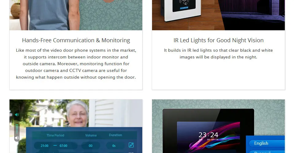HOMSECUR 7 дюймов видео входная дверь безопасности видеодомофон с RFID Доступа для 2/3/4 семьи XC111-2/3/4+ BM716-G