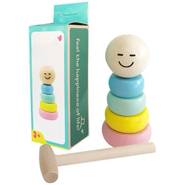 Tricky Tumbler Roly-Poly Toy Magic-Props Blocks Unbreakable Little Man Can Jump and Revocery Aromatically for Beginners 1