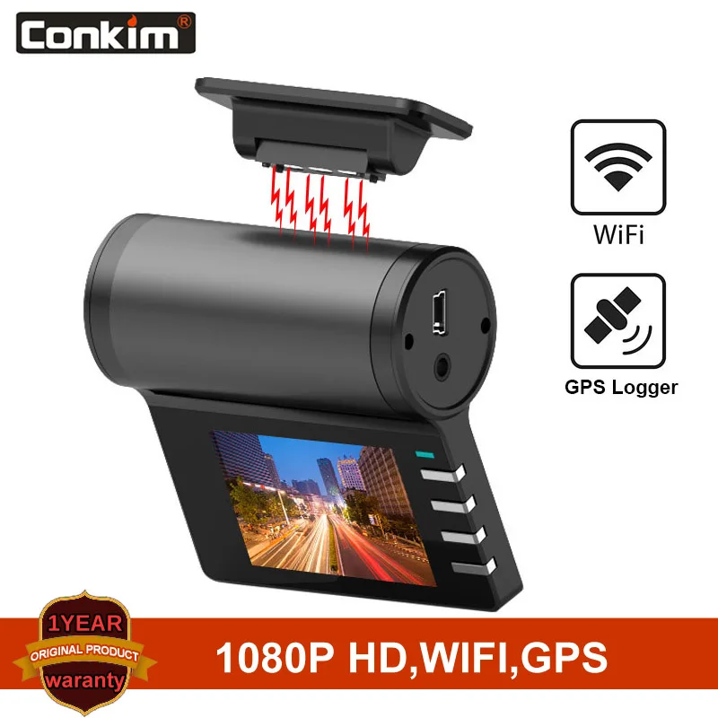 Автомобильный видеорегистратор Conkim G200 Wifi камера 1080P gps навигатор с разрешением Full