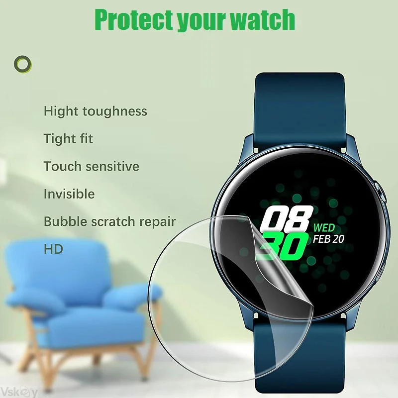 100PCS Soft TPU Hydrogel Film for Smart Watch Diameter 35mm 36mm 37mm 38mm 39mm 34mm 40mm 41mm 42mm 43mm 34mm Screen Protector