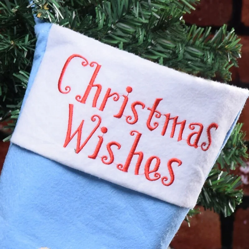 1 шт Рождественский чулок Рождественский подарок мешок для дома год милый в форме ботинка носки декоративные украшения Рождественские принадлежности