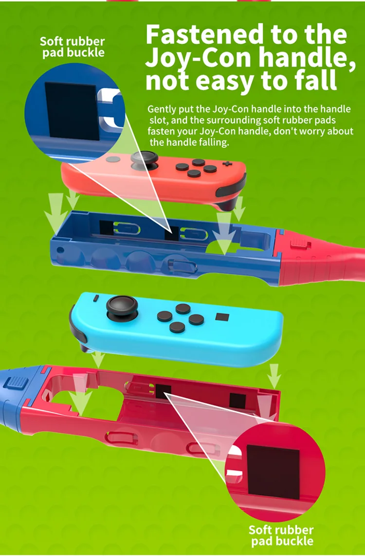 Golf Grips Clubs 2 Pieces Set Compatible With Mario Golf Super Rush For Nintendo Switch Joy Pad Grips