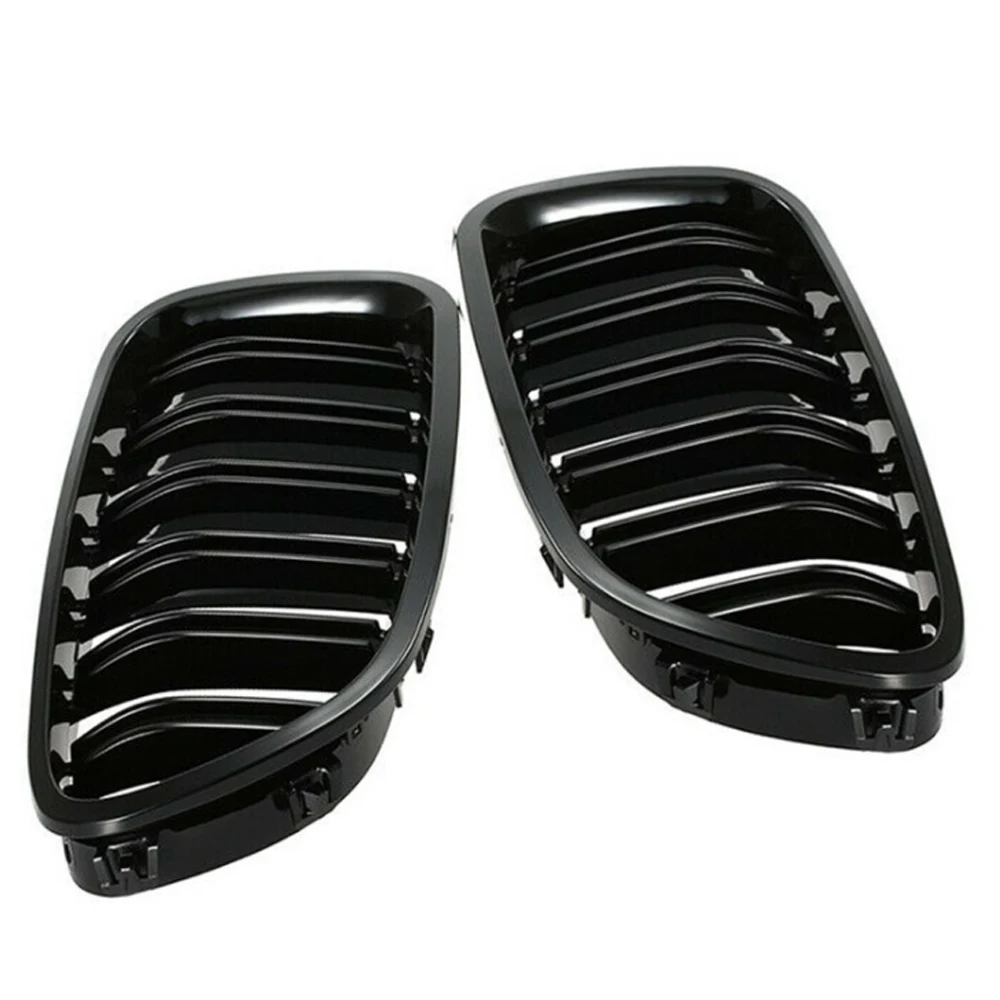 Dual Slat Grill Grille Gloss Black Kidney Sport for BMW F10 F18 F02 F11 M5 10-15 Car Accessories Replacement Part