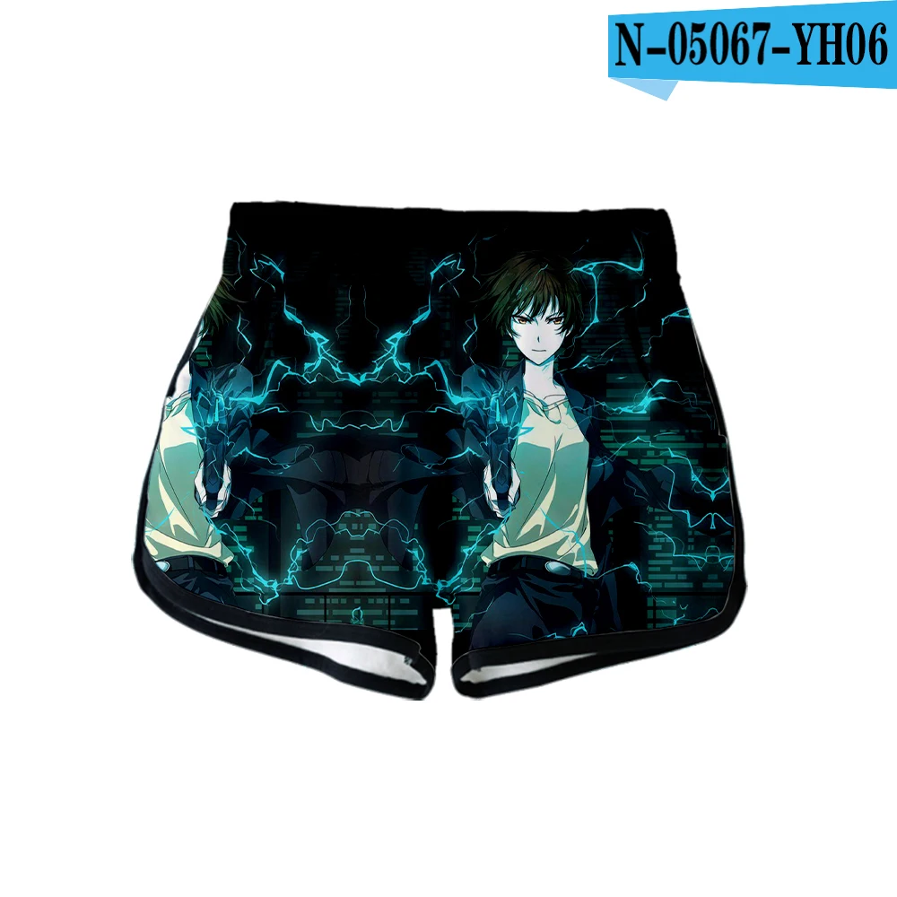 Psycho-Pass 3D Fashion Casual Shorts Popular Elastic Waist Shorts Women Cotton 3D Exclusive Hip Hop Hot Summer Short S-XL - Цвет: 3