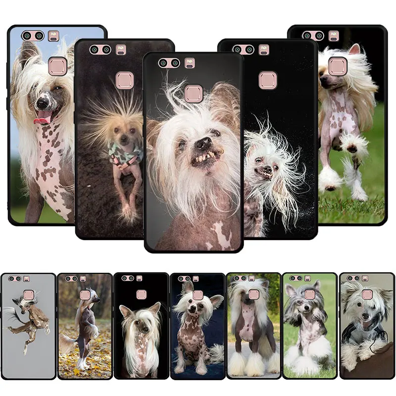 Dog of breed Chinese crested Soft Phone Cover Case for Huawei P8 9 10 20 30 Lite Pro P Smart Z 2019 | Мобильные телефоны и