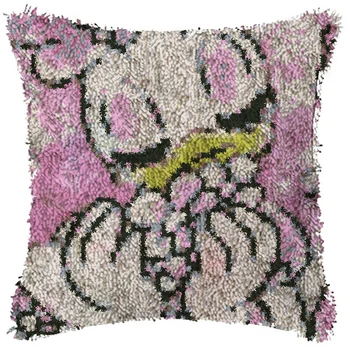 

Cartoon Cushion Latch Hook Kit Pillow Mat DIY Craft 42CM 42CM Cross Stitch Needlework Crocheting Cushion Embroidery