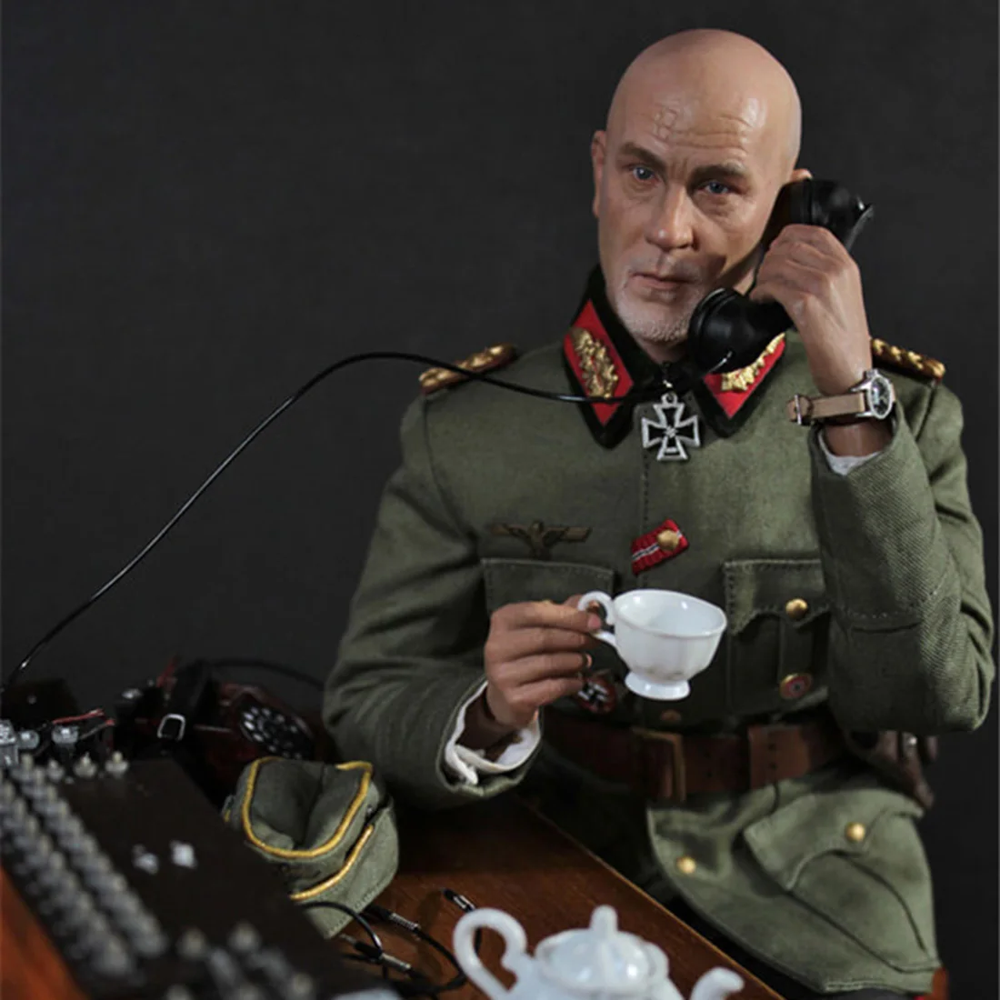 30 см 1/6 модель солдата реалистичный головной убор DIY фигурка хэндмейд модель высокая степень снижения немецкое поле телефонного