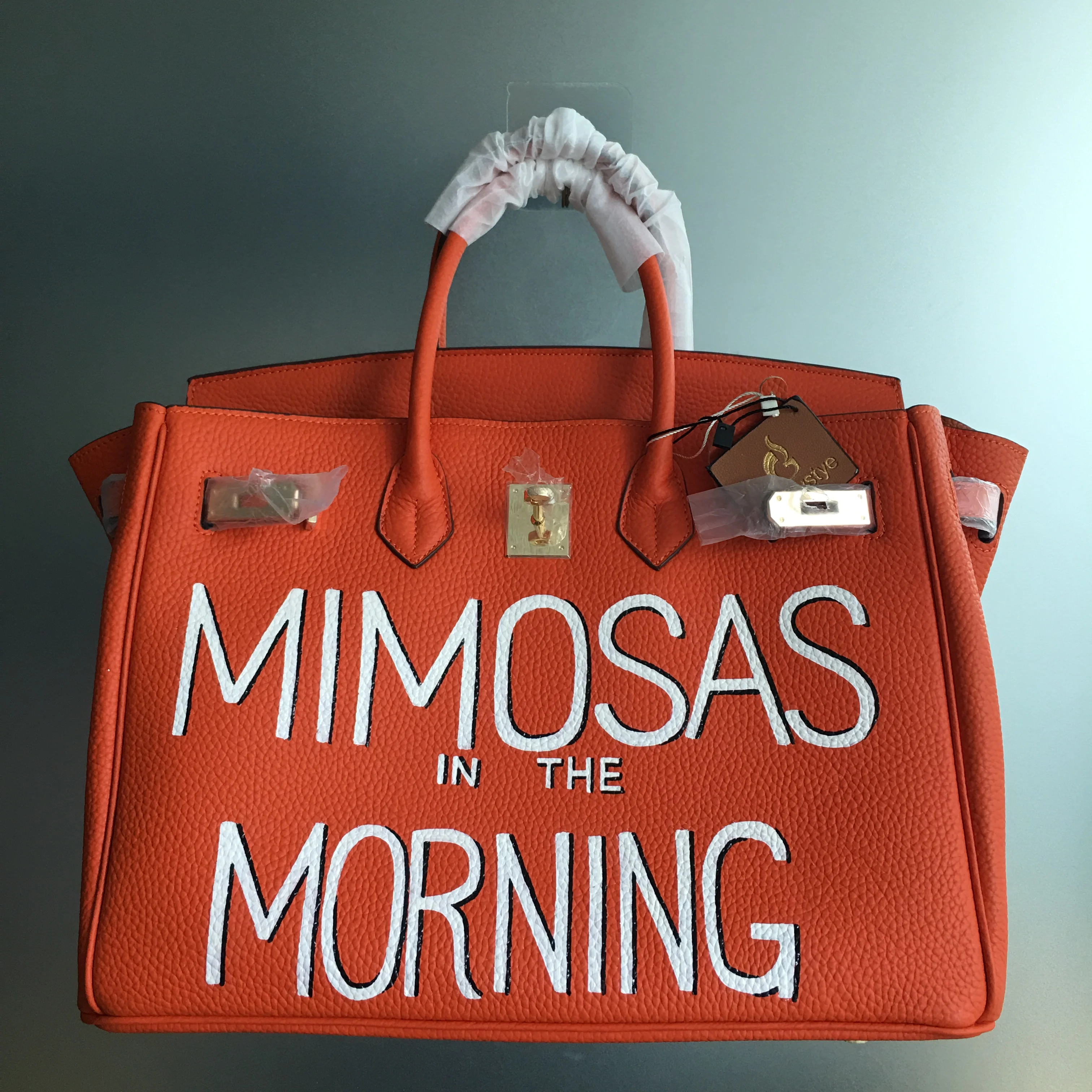

For Yama,30cm orange bag with mimosas in the morning