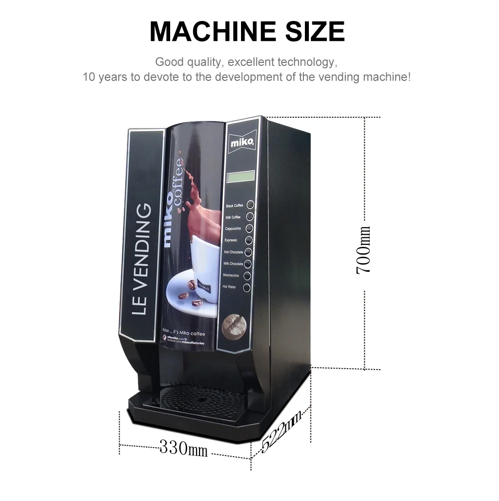 ABS Plastic Nescafe Coffee Vending Machine, For Offices