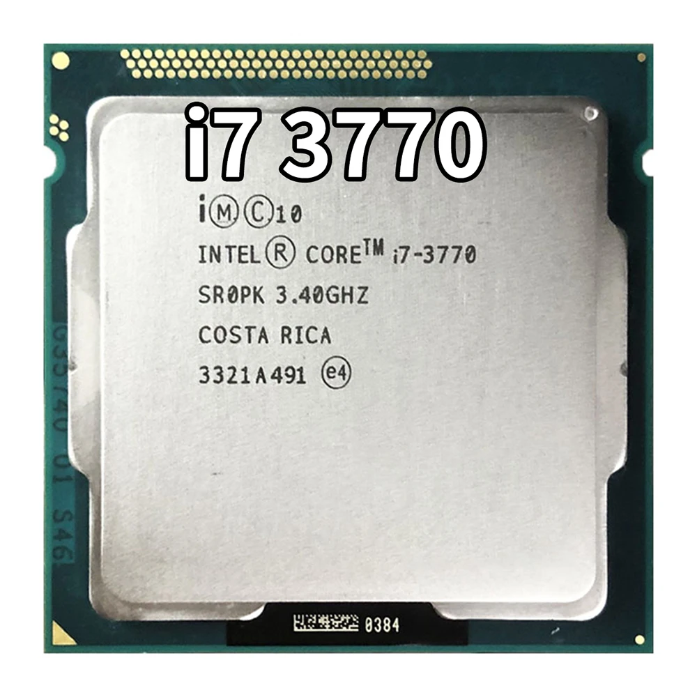 

Intel Core i7-3770 I7 3770 Processor cpu LGA 1155 100% working properly Desktop Processor