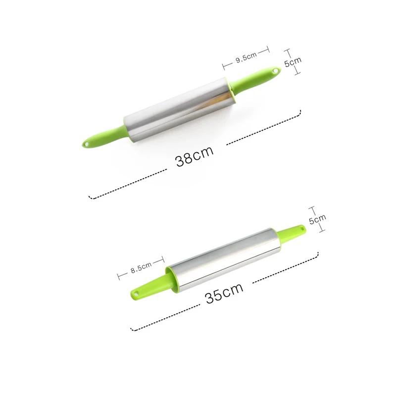 KitchenAce 1 шт. Нержавеющая сталь Скалка Для клецки из теста лапши быстрого