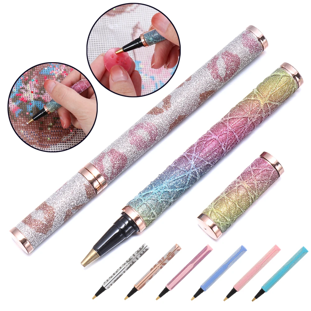 Diamond Painting Pen Diamond Painting Accessories Glitter Diamond Sparkle Point Drill Pens Cross Stitch Embroidery 5D Diamond Painting Pen DIY Craft Nail Art Painting