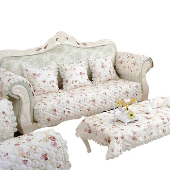 

3D Flower Pattern Sofa Cover Towel Slipcover Plush Fabric Thick Sofa Modern Non-slip Sofa Couch Cover Corner Towel Mats Couch