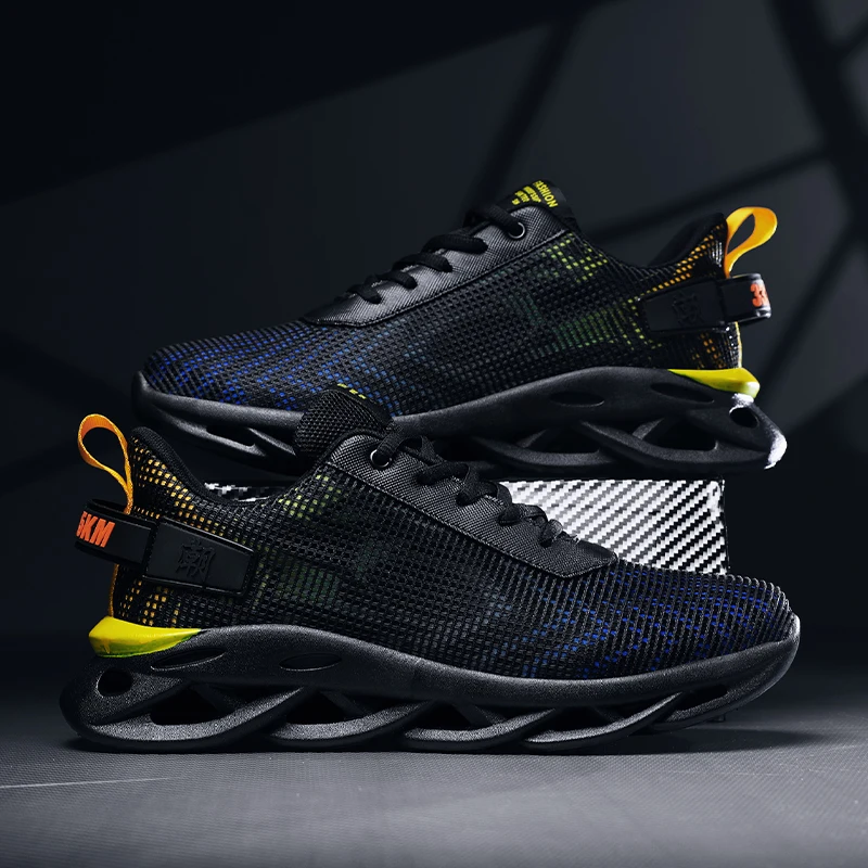 

Men's Breathable Running Shoes Casual Sports Sneakers Male Tennis Shoes Lightweight Male Athletic Trainers Workout Gym Shoes