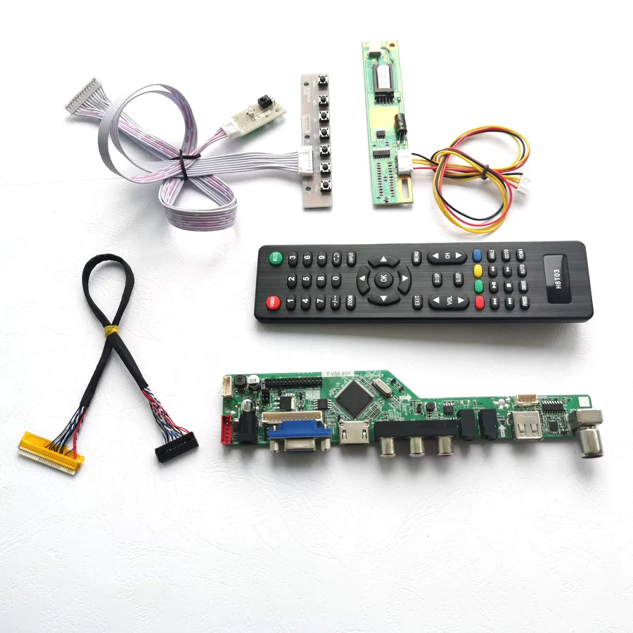Для LTN154X3-L0D LTN154XA-L01 LVDS 1 с холодным катодом (CCFL) 30Pin VGA USB AV ВЧ клавиатуры + Пульт ДУ