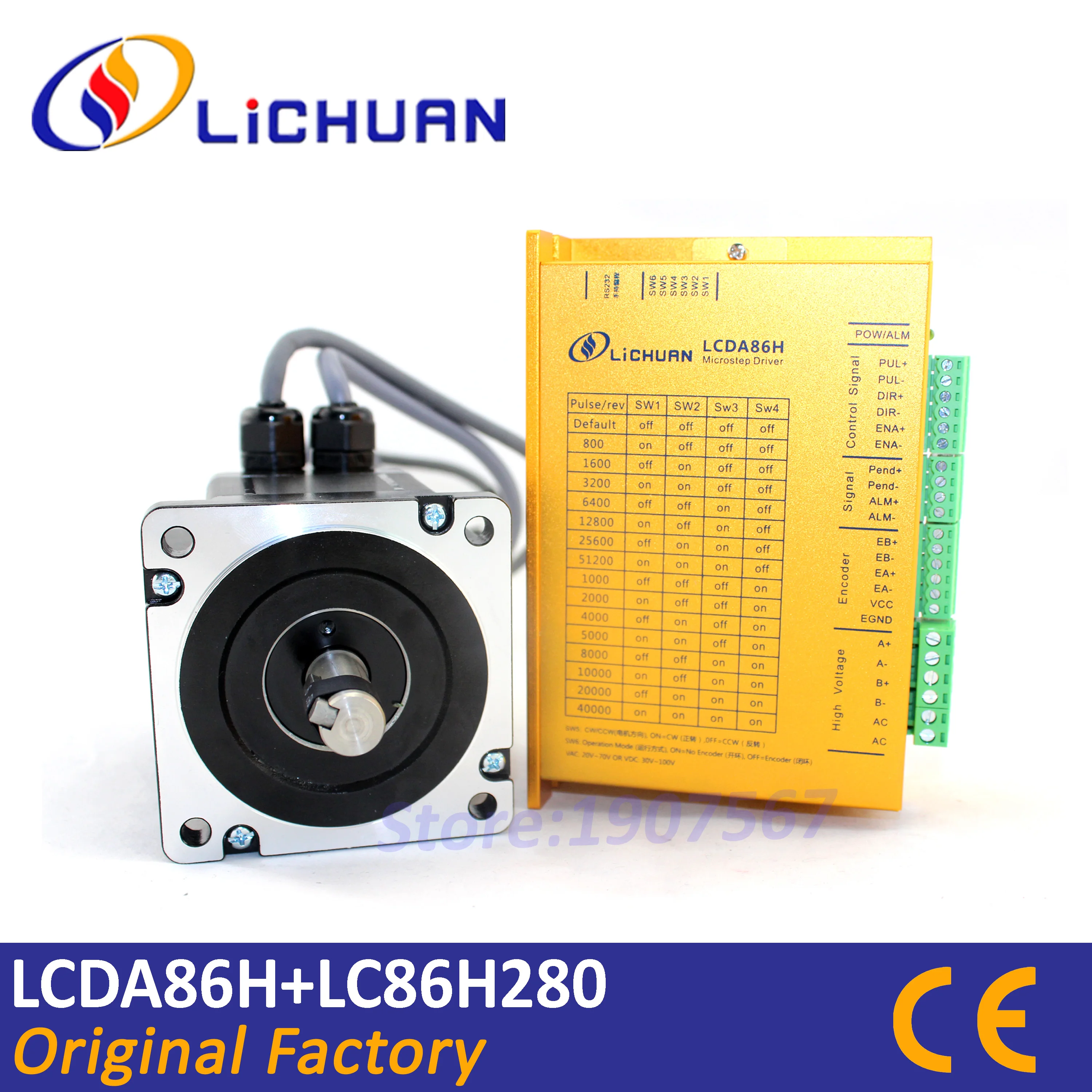 Lichuan 20 компл. LCDA257S/LC60H2102 4.5Nm замкнутый контур шаговый двигатель комплект+ 4 компл. nema34 4.5Nm замкнутый контур шаговый двигатель комплект