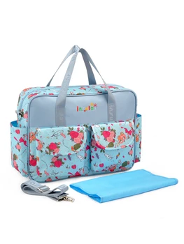 

Floral Baby Diaper Tote Bags Large Capacity Waterproof Mummy Maternity Hanging Stroller Nappy Messenger Shoulder Nursing Bag